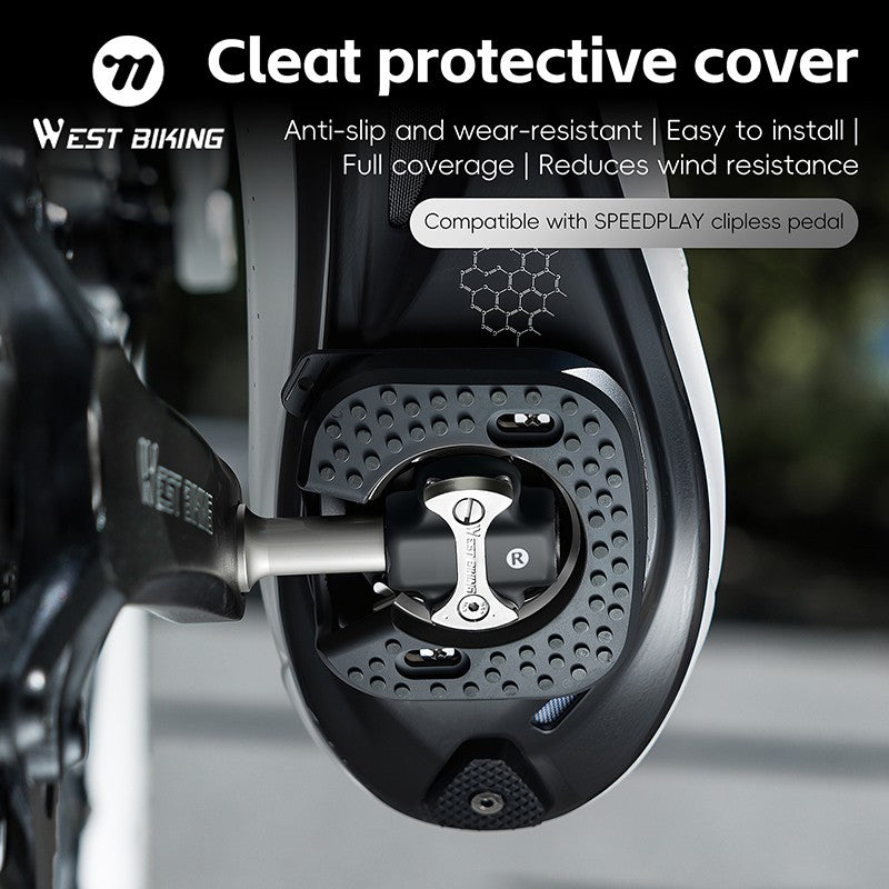 WEST BIKING Bicycle Cleats Pedal Cover Quick Release Road Bike Pedal Cleats Self-locking Cycling Pedal Cleat For Speedplay Zero