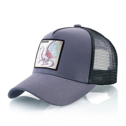 TQMSMY Embroidery Dragon Baseball Cap Men Outdoor Casual Visor Hats Women Snapback Trucker Caps Unisex Hip Hop Drake Bones