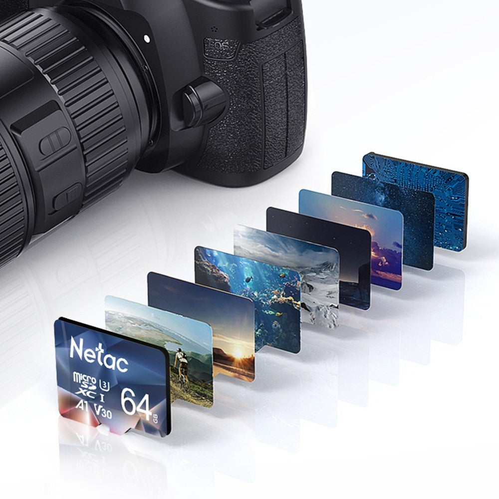 Cartão de Memória Netac A1 64GB 32GB 16GB MicroSD TF Cartão SD Classe 10 UHS-1 Cartão Flash de Memória Micro SD de 32GB
