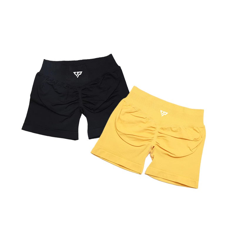 Women's High-quality Sports Elastic Fitness Shorts Peach Belly Yoga Training Running Tight Yoga Shorts