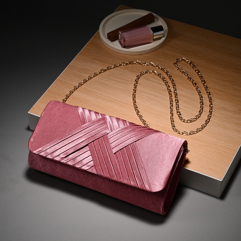 Luxury Stripes Designer One-shoulder bag Envelope Evening Clutch Bags hardware shoulder bag women wedding party gift bag