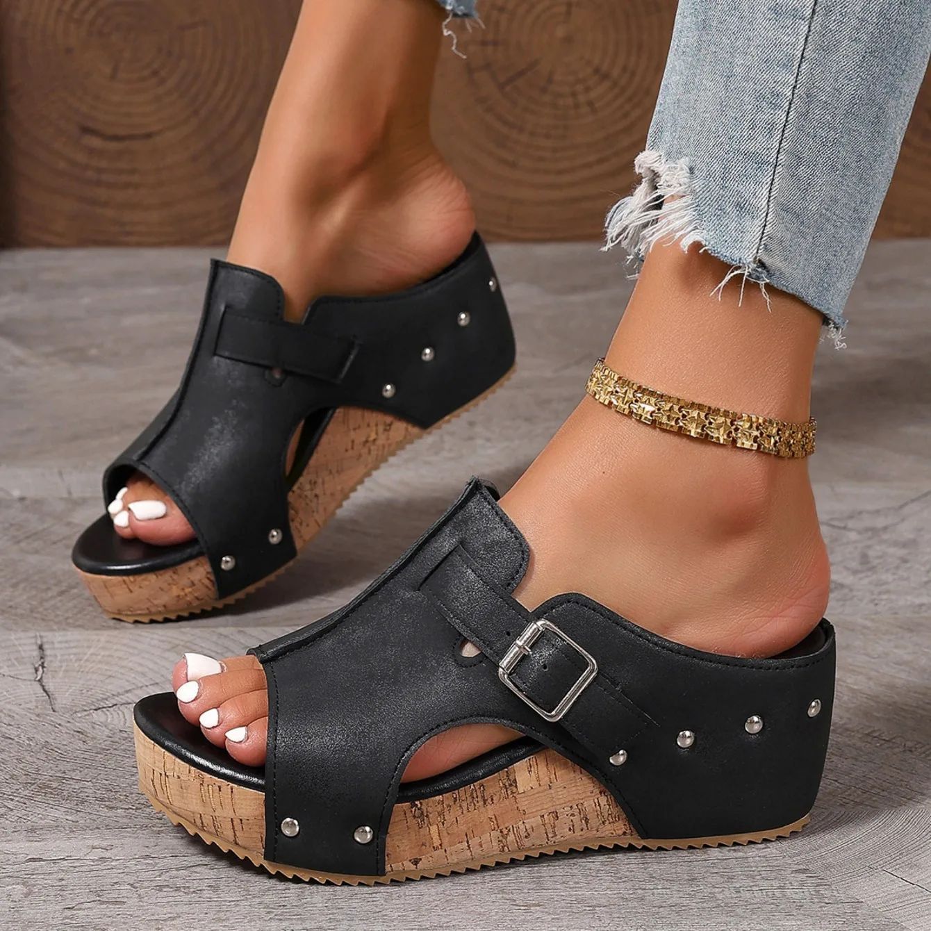 Women Comfortable Platform Sandals Open Toe Wedge Sandals Summer Lightweight New Slippers Fashion Casual Designer Women Shoes