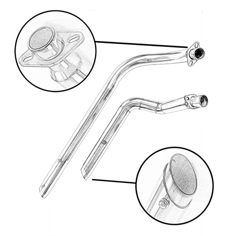 For Honda Shadow VT750 VT400 Spirit 750 Phantom 750 Aero 750 VT750C VT750DC Shortshots Staggered Exhaust Pipe Silencers Muffler