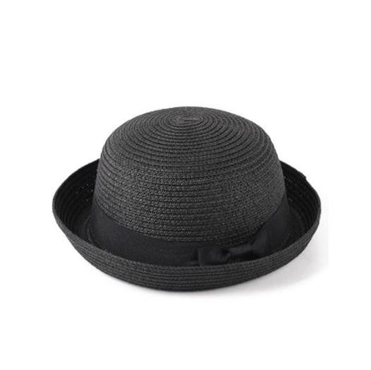 Chapéu Panamá COKK, Simples, de Verão, Praia, Feminino, Casual, Aba Reta, Chapéu de Palha com Laço para Meninas, Chapéu de Sol, Chapéu Feminino