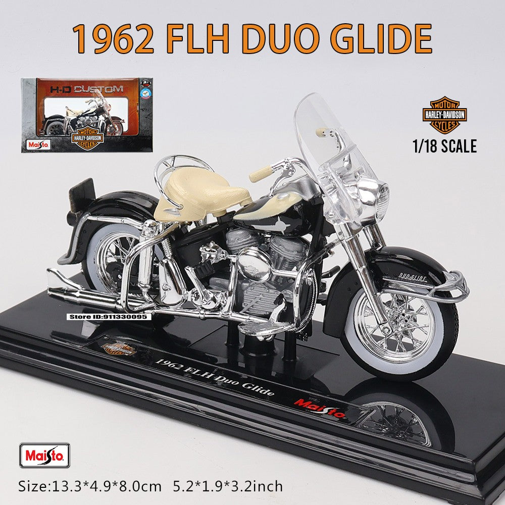 Maisto 1:18 Moto Harley-Davidson 1972 XR750 Moto de Corrida 1962 FLH 1928 JDH Liga Modelo de Moto Coleção de Carrinhos de Brinquedo