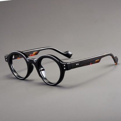 Retro Round Eyeglasses Suitable for Presbyopia Color-matching Trendy Small Frame HD Reading Glasses