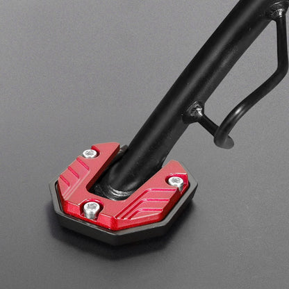 Suporte Lateral Extensor Universal para Motocicleta Scooter Bike, Placa de Apoio para Extensão do Pé, Base Alargada Antiderrapante