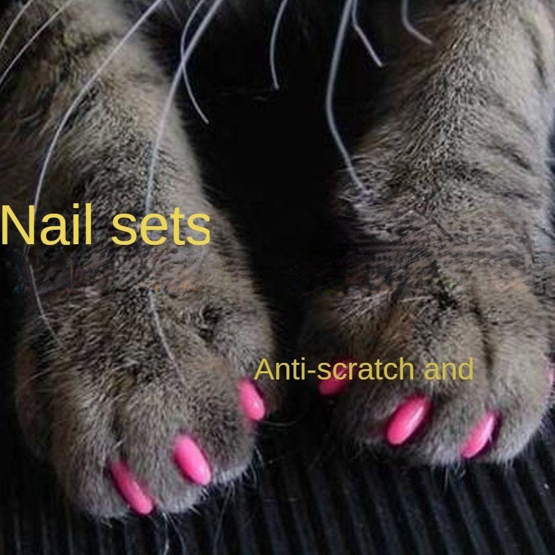 Capa Protetora de Unha para Pets Antirriscos Adequada para Cães Gatos Capas de Unha Capas para Patas de Gatos Cães Antirriscos para Gatos Acessórios para Gatos