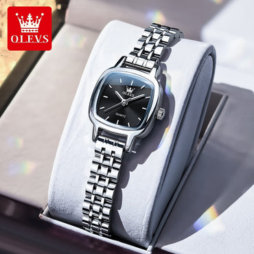 OLEVS 5675 Women Watches Elegant Ladies Square Quartz Watch Waterproof Luminous Wristwatch For Girlfriend Lovers Gift Reloj