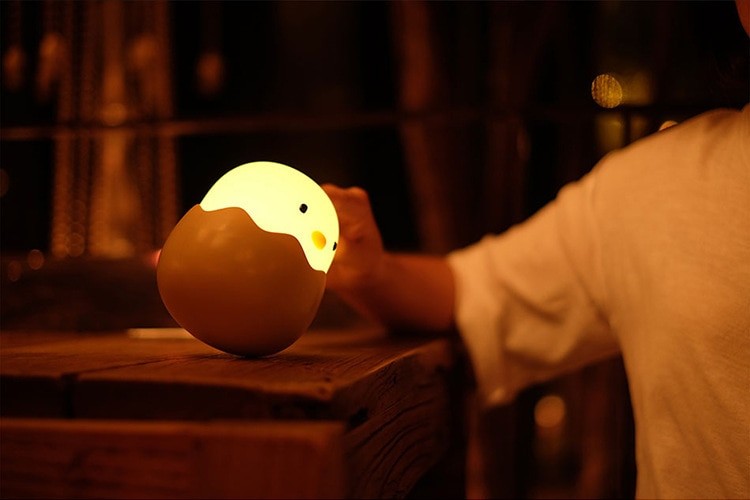 Duck Silicone Night Light for Children With Timer Usb Rechargeable Dimming Touch Lamp Sleeping Bedroom Cartoon Animal Decor Gift