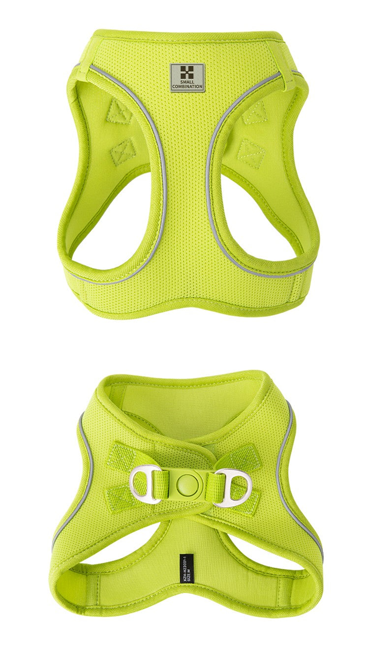 Dog Harness Leash Set for Small Medium Dog Adjustable Reflective Puppy Cat Harness pet Vest Chihuahua Dachshund Outdoor Walking
