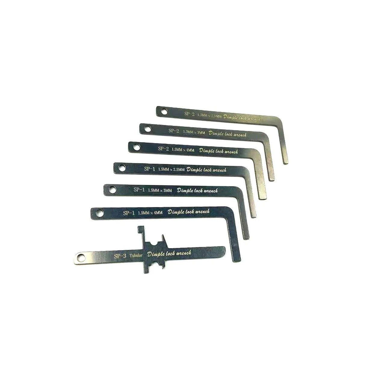 Kit Profissional de Chaveiro - Chave de Tensão de Aço Inoxidável e Conjunto de Gazuas com Ferramentas de Haste de Empurrar