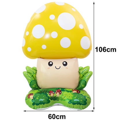 Cartoon Animal Standing Squirrel Balloon Pinecone Shaped Aluminum Film Balloon Forest Theme Baby Shower Birthday Party Decor