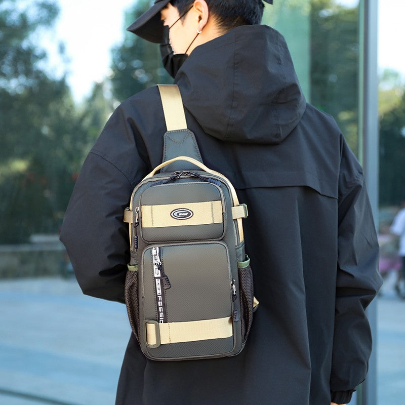 Fashion Multifunction Men's Shoulder Bag Outdoor Sling Crossbody Bags For Male Travel Trend High Capacity Sport Chest Bag