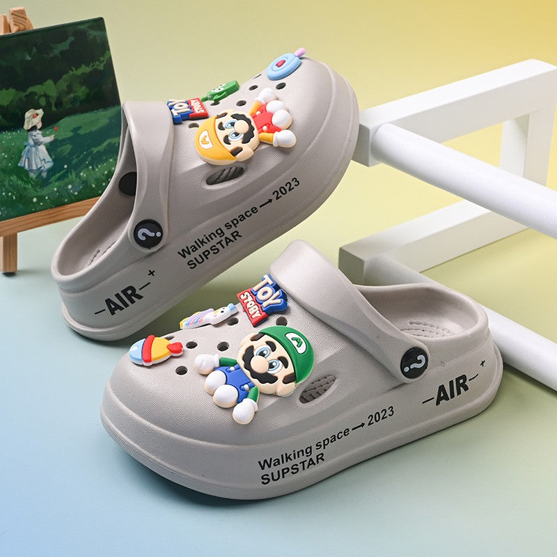 Kids Summer Sandals EVA Design Children Slippers Soft Non Slip Platform Slides Outdoor Garden Shoes High Quality Fashion Shoes