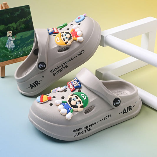 Kids Summer Sandals EVA Design Children Slippers Soft Non Slip Platform Slides Outdoor Garden Shoes High Quality Fashion Shoes