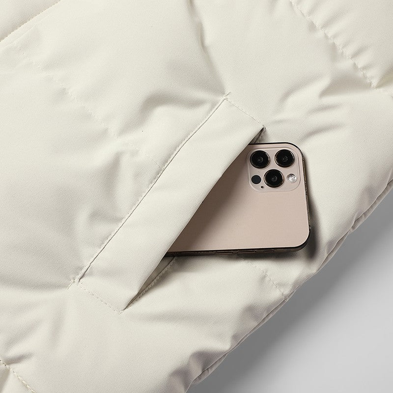 New fashion casual down sleeveless warm jacket, winter outdoor sports cotton jacket, vest trendy brand printed sleeveless jacket