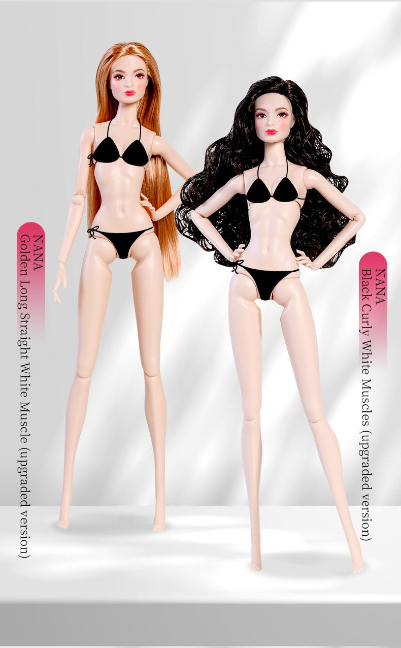 Xianxian Doll 32cm GALA NANA BJD Fashion Doll Ball-Jointed Supermodel Collectible Curly Straight Hair DIY Toys Collector Gift