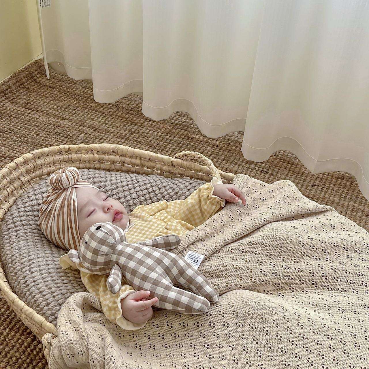 2024 New Little Bear Cloth Art Doll Cute and Creative Cloth Doll Doll Doll Adorable Baby Comfort Toy