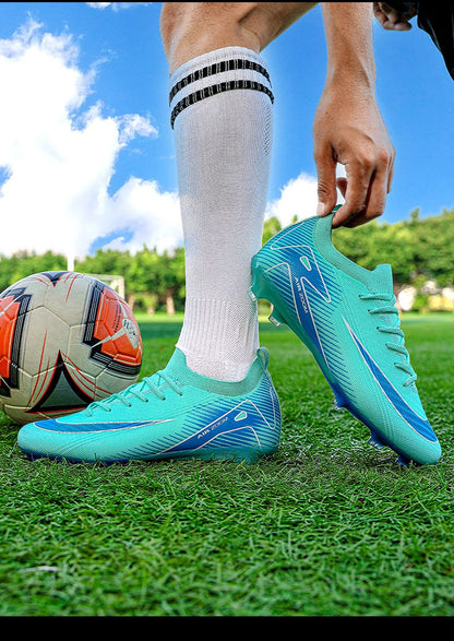 Men Training Football Boots Unisex Professional Soccer Shoes Trend Grass Cleats Outdoor Breathable Sport Ultra-light Non-slip