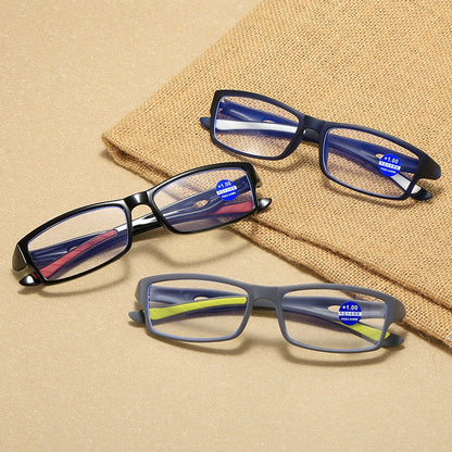 Fashion Reading Glasses Man Sport Non-Slip Anti Blue Light Women Style High Definition Computer Eyeglass+1.0+2.0+3.0+4.0