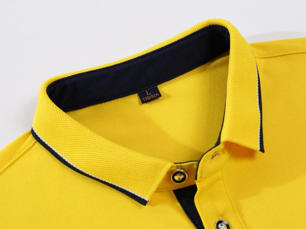 Cotton long sleeved T-shirt shirt polo shirt can print embroidered logo Spring and Autumn men's and women's work clothes