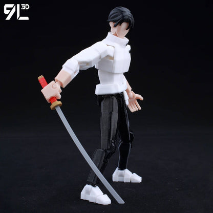 9L3D Anime Impresso Jujutsu Kaisen Sukuna Yuji Yuta Satoru Gojo Bonecos Sorte Dummy 13 Articulados para Modelagem Brinquedos Manequins