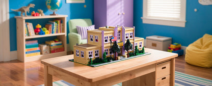 3500PCS Springfield Elementary School Building Blocks Idea Anime Street View Modular Architecture Brick Model Bricks Toys for Adults Christmas Gift
