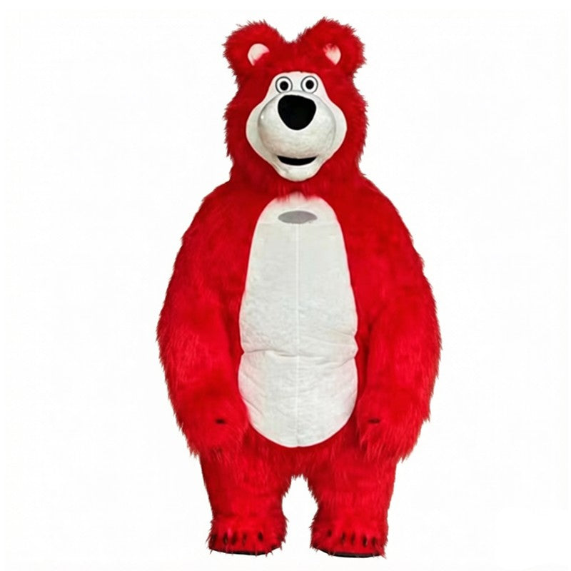 Inflatable Martha Bear Brown Bear Giant Costume Adult Walking Mascot Animal Cartoon Character Strange Costume Halloween Party An
