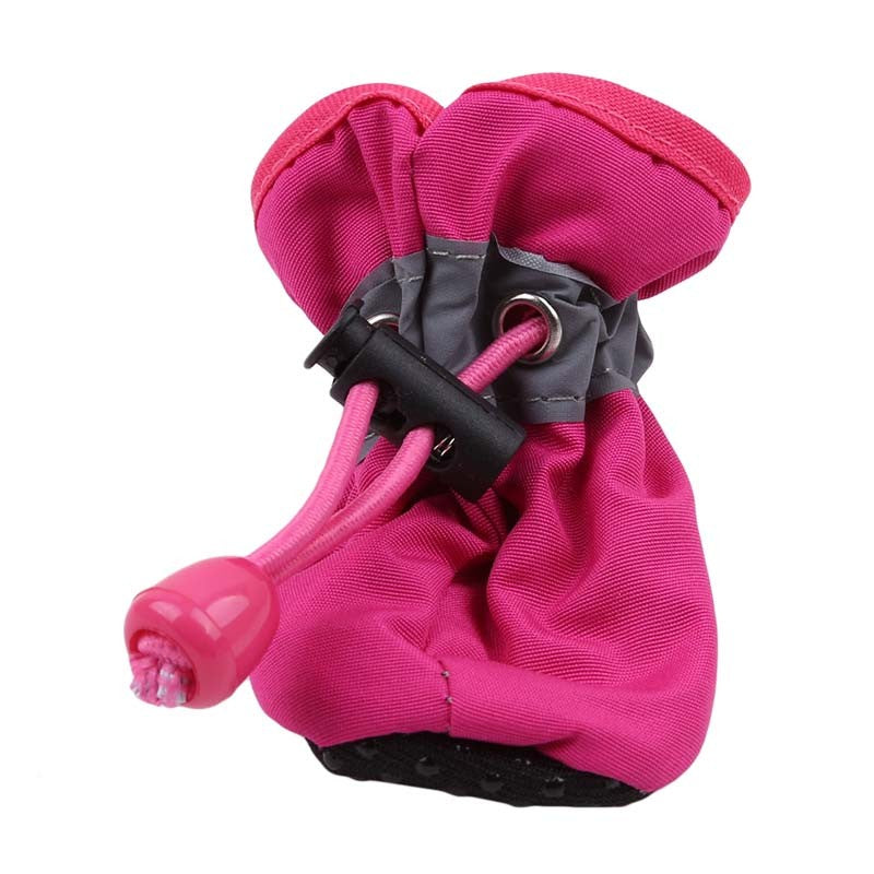 Novos 4 Peças Sapatos Para Cães Antiderrapantes Chuva Neve Botas Quentes e Grossas Para Pequenos Gatos Cães Filhotes Meias Botinhas Para Cães