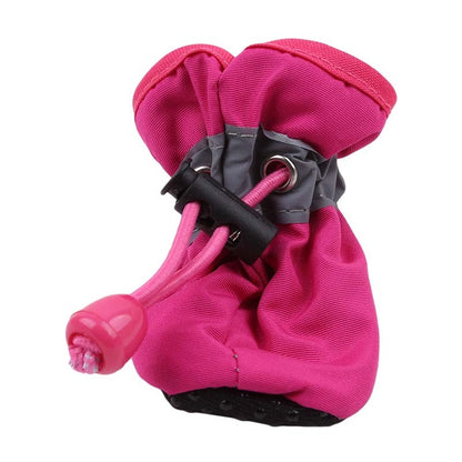 Novos 4 Peças Sapatos Para Cães Antiderrapantes Chuva Neve Botas Quentes e Grossas Para Pequenos Gatos Cães Filhotes Meias Botinhas Para Cães