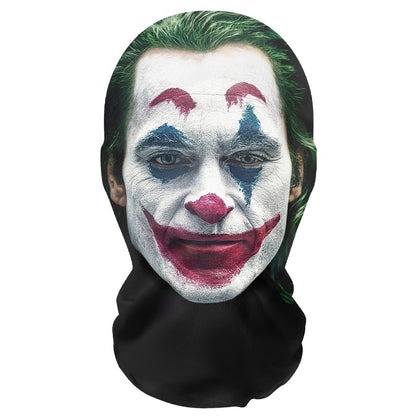 3D Printed Green Monster Christmas Mask Elastic Mesh Mask Halloween Clown Cosplay Headgear Party Equipment Breathable Visible