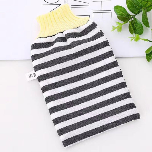 1pc Exfoliating Bath Gloves Body Scrubber Gloves SPA Shower Mitt Rub Body Wash Cleaning Tool Back Massager Towel Bath Supplies