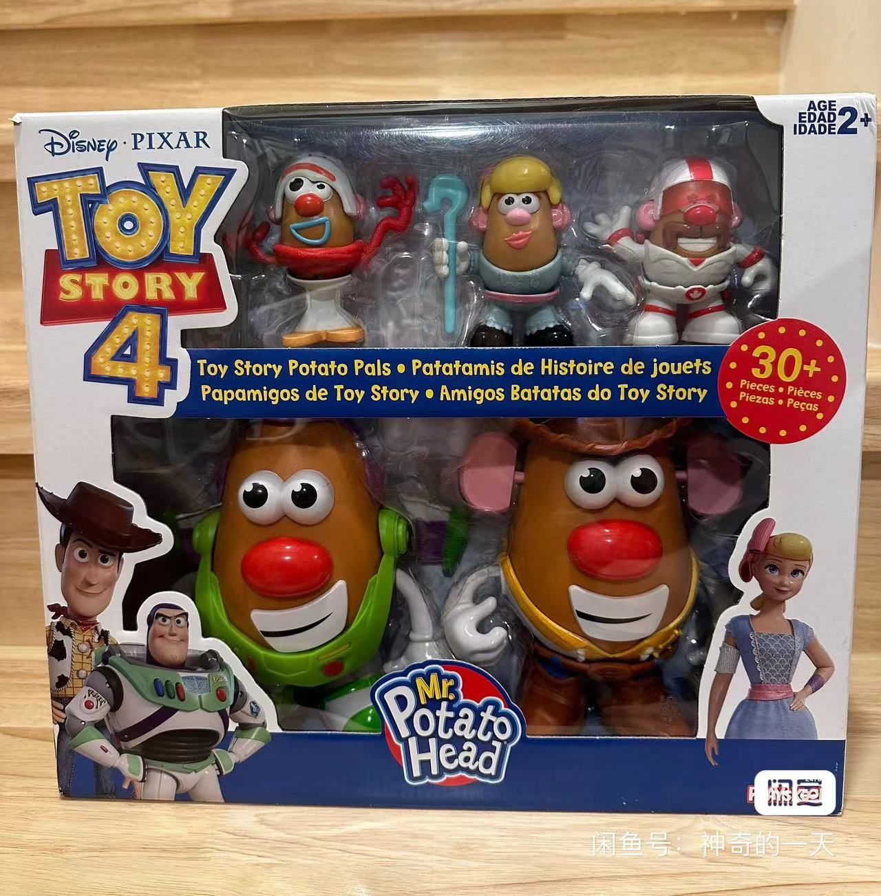 Disney Pixar Toy Story 4 Sr. Cabeça de Batata Buzz Lightyear Woody Versão Boneco de Ação Coleção Brinquedo Educacional Divertido Montado