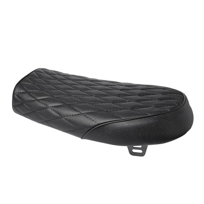 Retro Motorcycle Black Brown Vintage Cafe Racer Seat Hump Saddle Flat Seats Synthetic Leather For Honda CB CL Universal