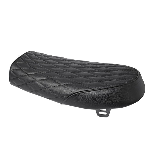 Retro Motorcycle Black Brown Vintage Cafe Racer Seat Hump Saddle Flat Seats Synthetic Leather For Honda CB CL Universal