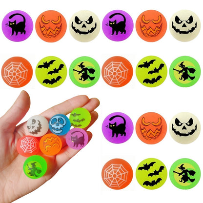 10-50Pcs Halloween Theme Party Outdoor Flexible Ball for Halloween Christmas Carnival Kindergarten School Gift Prize Filler Pack