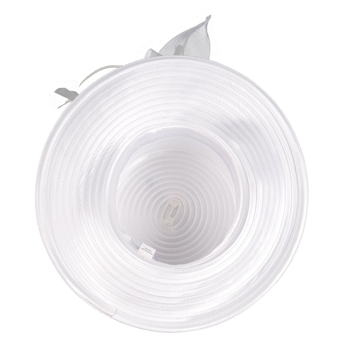 Deluxe New White Church Hat Party Banquet Satin Cloth Photography Hats Premium Chains Formal Hat Flower Top Cap For Women Ladies