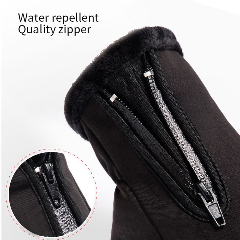 Luvas de Motocicleta de Inverno Térmicas Forradas com Lã Luvas Militares de Dedo Completo à Prova de Frio Inverno Impermeáveis para Pilotagem