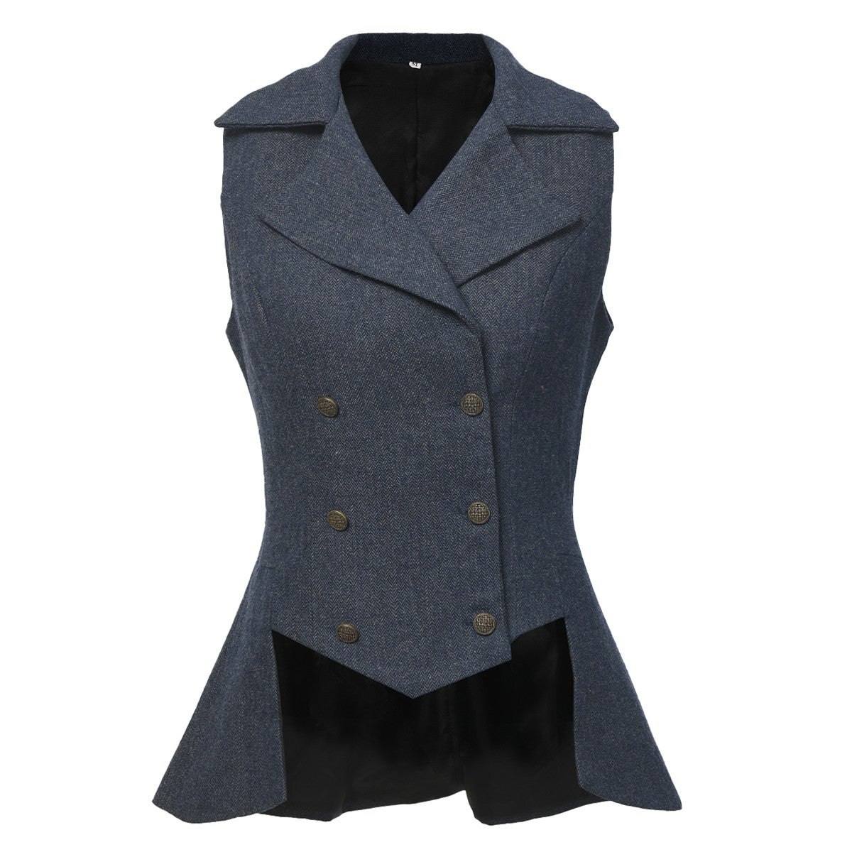 Colete Vitoriano Feminino Vintage Steampunk Renascentista com Cauda Curta