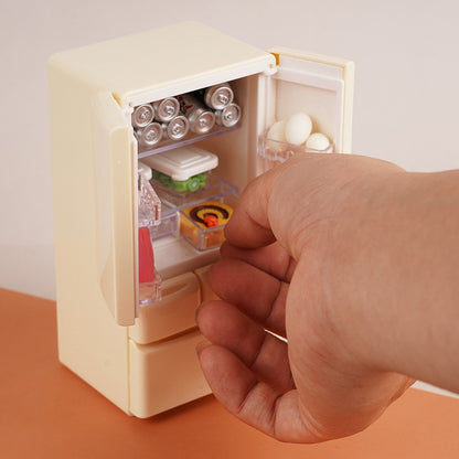 Playhouse Toys 1:12 Doll House Mini Refrigerator Miniature Food Play Kitchen Scene Pocket Furniture Miniatures Landscape Decora