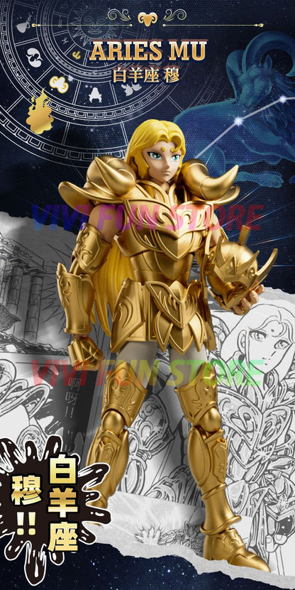 Em estoque Original Saint Seiya CLÁSSICO CLÁSSICO Gold Saint Shiryu Máscara da Morte Shura Ouro Câncer Capricórnio Modelo Montado Brinquedos