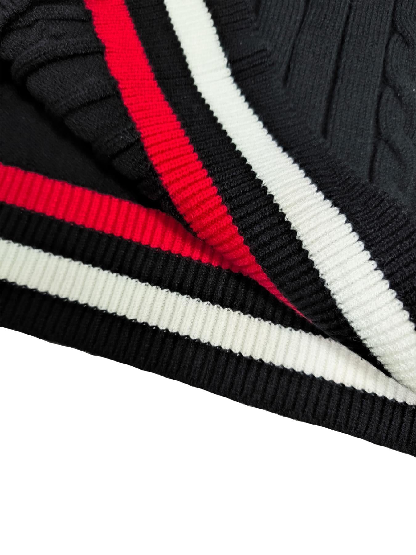 Thickened version2025 Autumn and Winter Men's Quarter-Zip Sweater Pure Cotton Mock Neck Knit Long Sleeve Pullover Sweater 560G