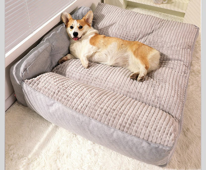 Sofá para Cachorros Grandes Confortável Outono e Inverno Golden Retriever Cama Grande e Profunda para Cães Gatos Canil Ninho de Estimação