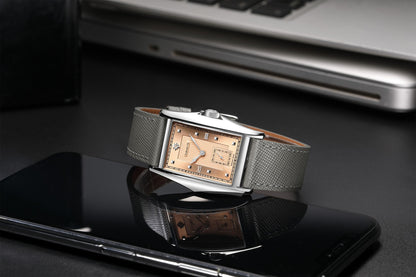 FARASUTE Creative Manual Square Customized Mechanical Movement Watch Men Luxury Sapphire Glass Small Second Wristwatches reloj