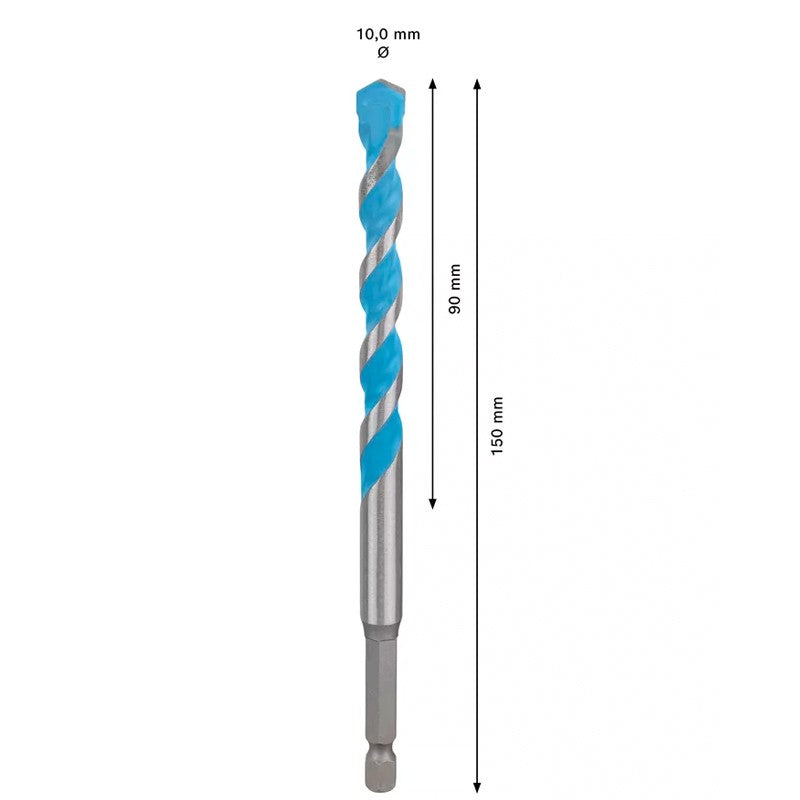 BOSCH EXPERT HEX-9 Broca Multiconstrução Para Concreto Azulejos Macios Broca Helicoidal de Alta Dureza 2608900569 2608900574