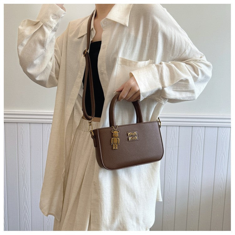 2025 New Trendy Women's Small Square Bag Minimalist Luxury Shoulder Bag for Mobile Phone Girl Fashion Crossbody Pouch Purse