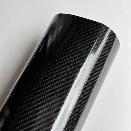 Adesivos de carro de fibra de carbono 6D de alto brilho em vinil, protetores, acessórios para capa de telefone, laptop e moto