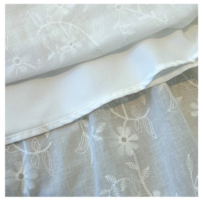 Casual sweet High Waist Chic floral lace Ruched loose Skirts Korean Fashion Office Lady Basics  Plus Size Clothing