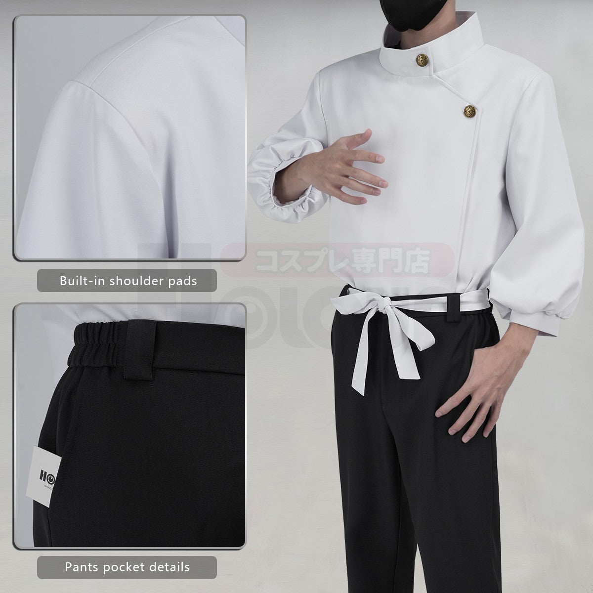 HOLOUN Anime Itadori Yuji  Yuta Okkotsu Cosplay Costume Wig Jacket Pants Upgraded version Halloween Christmas Convention Gift